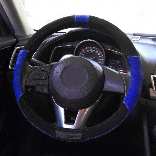 products/1206/navlaka volana za auto sparco.jpg - SPARCO NAVLAKA VOLANA 1108AZ - Crno-Plava - Xenon Svetla Beograd